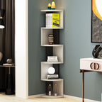 Modern Zig-Zag Corner Wall Shelf