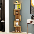 Modern Zig-Zag Corner Wall Shelf