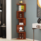 Modern Zig-Zag Corner Wall Shelf
