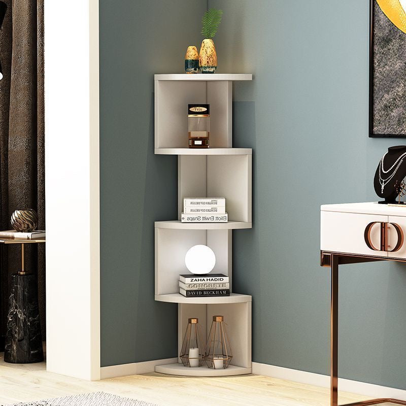 Modern Zig-Zag Corner Wall Shelf