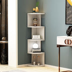 Modern Zig-Zag Corner Wall Shelf
