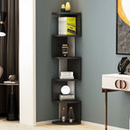 Modern Zig-Zag Corner Wall Shelf