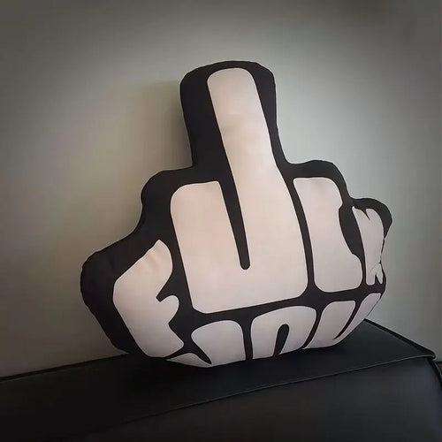 "Middle Finger" Statement Pillow