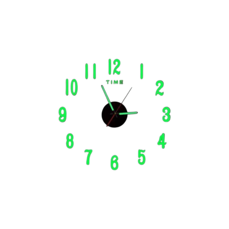 Luminous 3D DIY Wall Clock