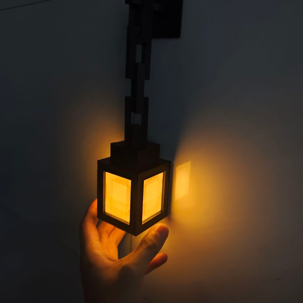 Minecraft Inspired Pixel Lantern