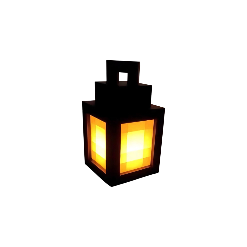 Minecraft Inspired Pixel Lantern